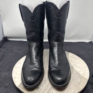 Lucchese Classics Handmade Black Western Boots Men's Size 10.5 L8182